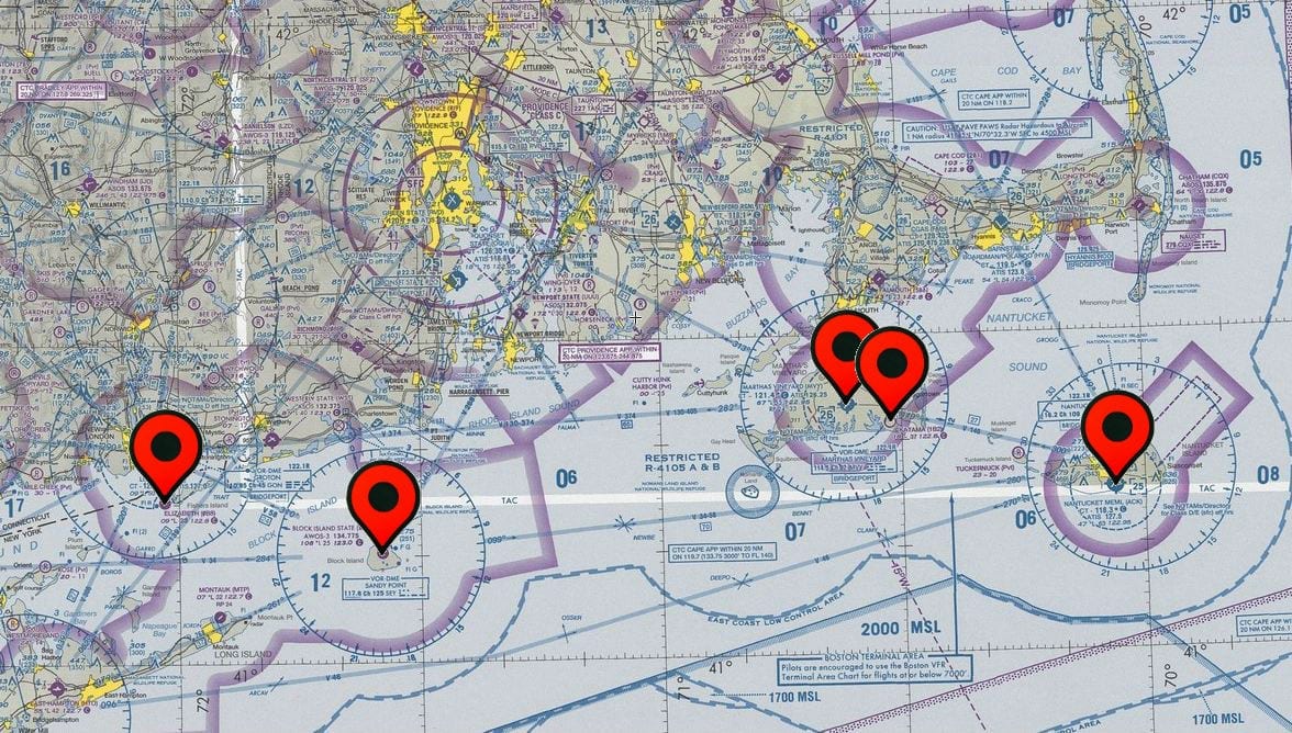 sectional chart for northeast coast