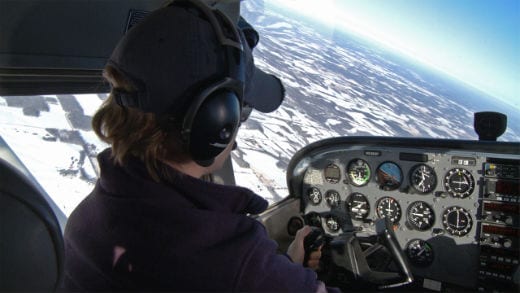 Turn from cockpit