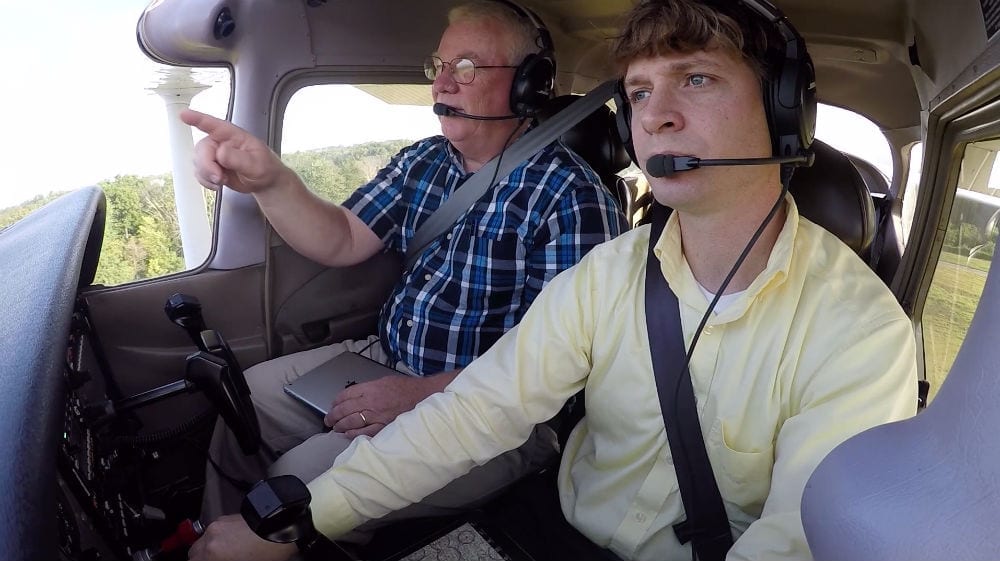 CFI with student in Cessna