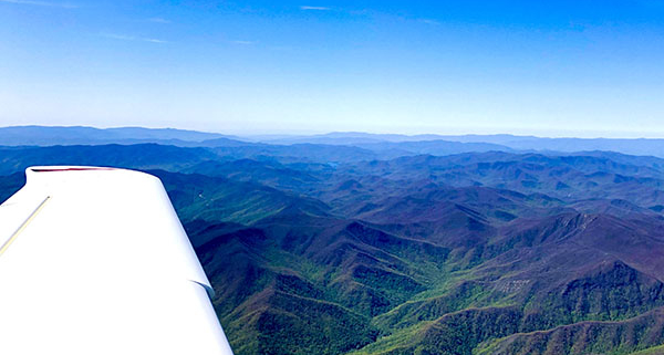 Cirrus over mountains