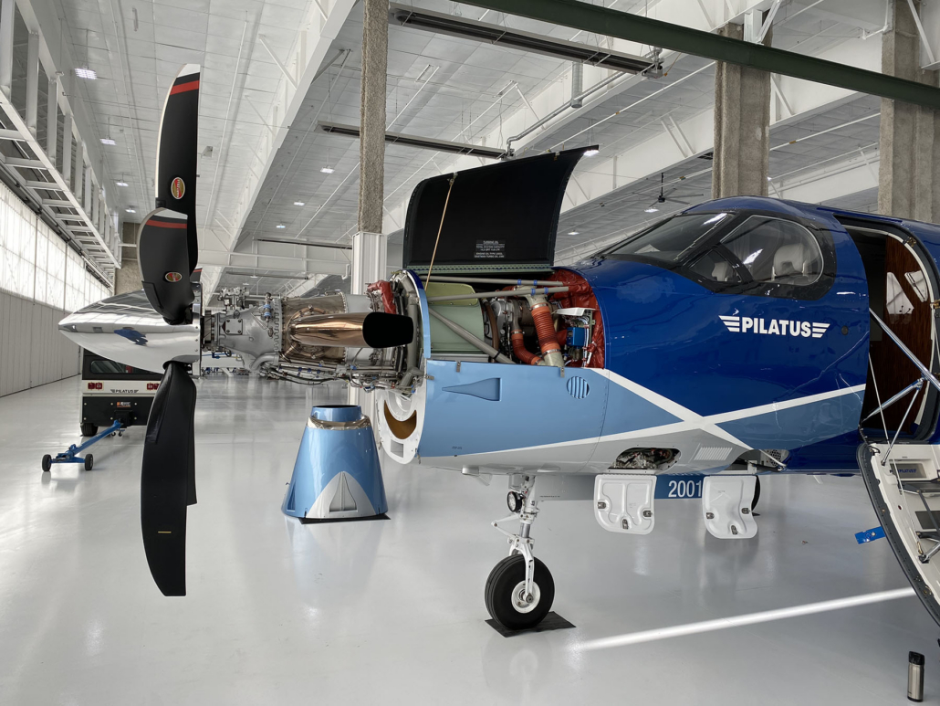 PC-12NGX engine compartment
